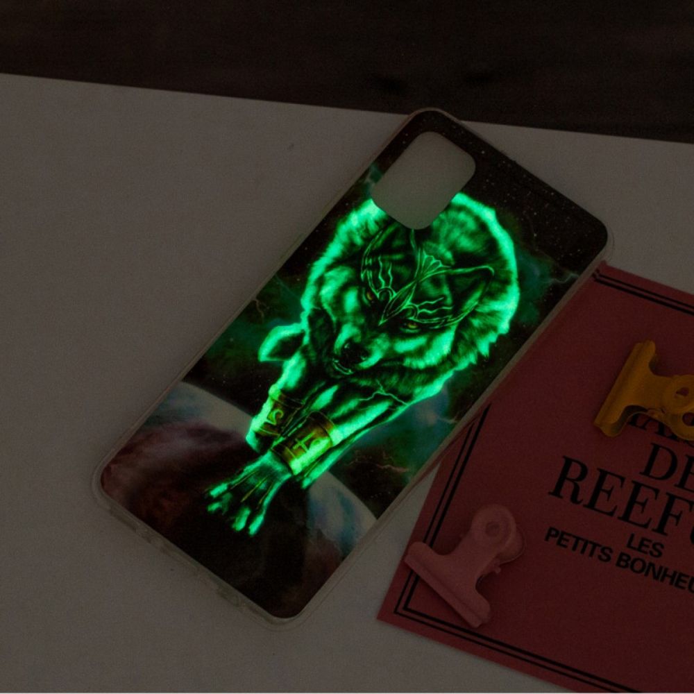 Hoesje voor Xiaomi Mi 11 Lite 5G NE / Mi 11 Lite 4G / 5G Fluorescerende Wolf