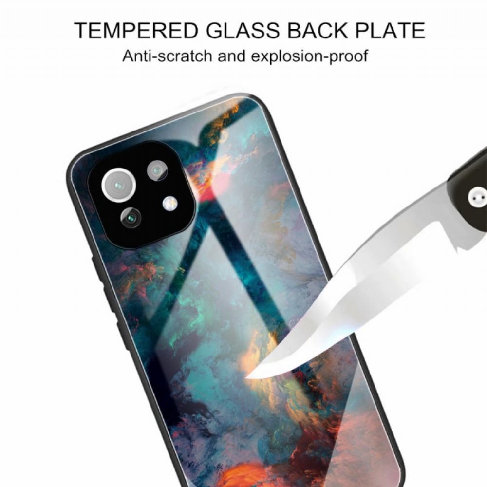 Hoesje voor Xiaomi Mi 11 Lite 5G NE / Mi 11 Lite 4G / 5G Hemel Gehard Glas