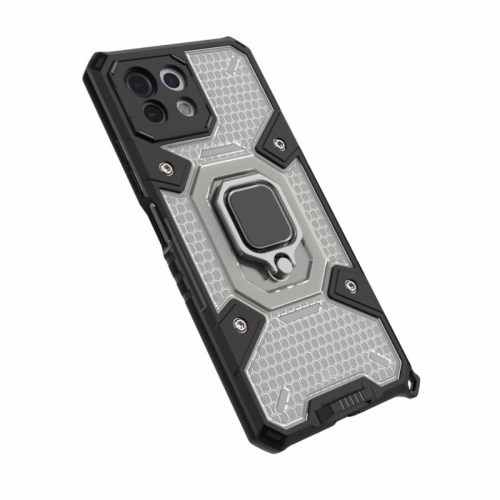Hoesje voor Xiaomi Mi 11 Lite 5G NE / Mi 11 Lite 4G / 5G Honingraat Met Ring