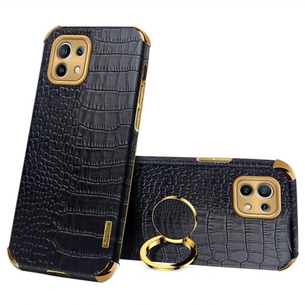 Hoesje voor Xiaomi Mi 11 Lite 5G NE / Mi 11 Lite 4G / 5G Krokodillenleereffect