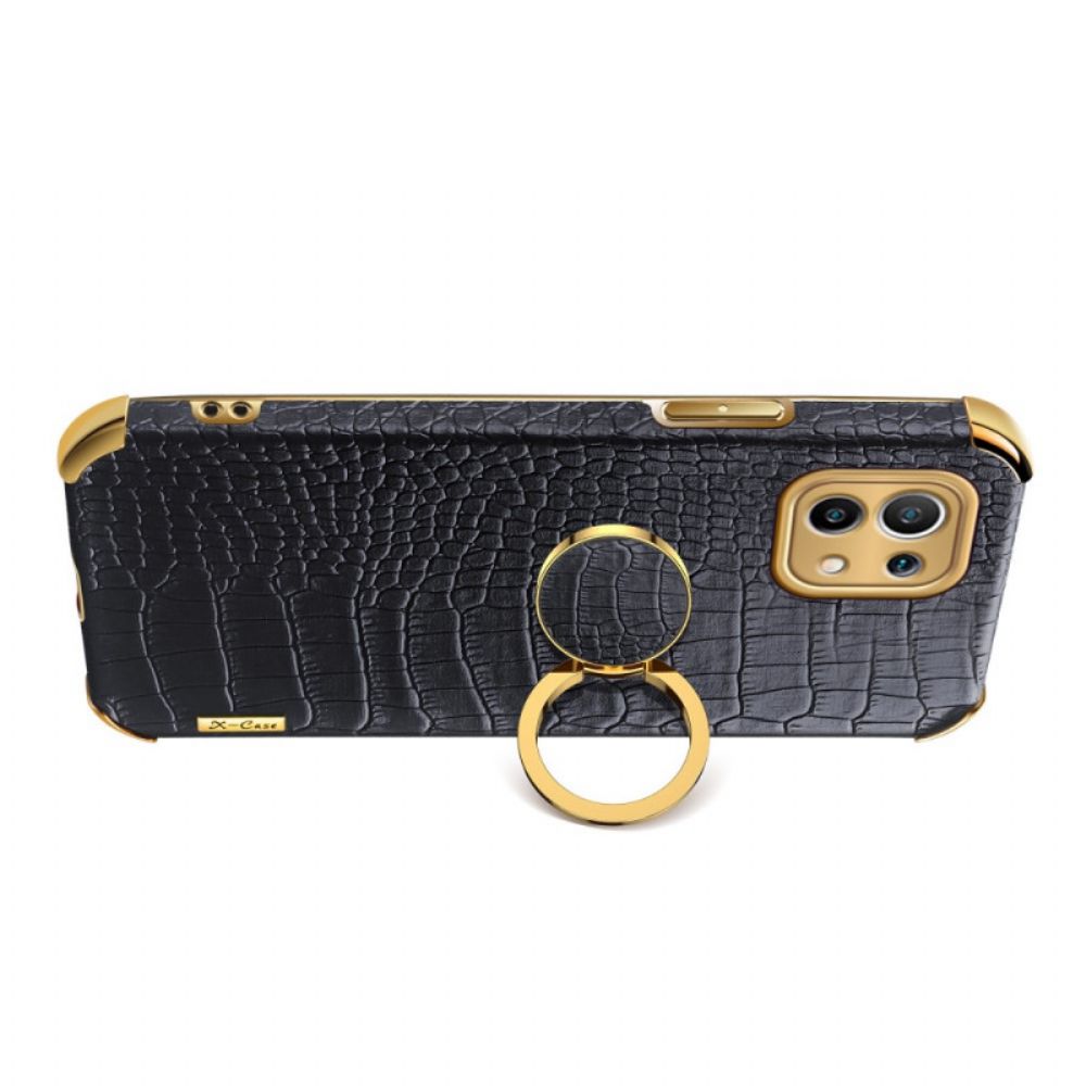 Hoesje voor Xiaomi Mi 11 Lite 5G NE / Mi 11 Lite 4G / 5G Krokodillenleereffect