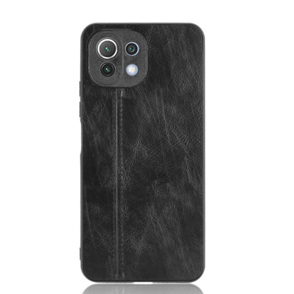 Hoesje voor Xiaomi Mi 11 Lite 5G NE / Mi 11 Lite 4G / 5G Naad Leereffect