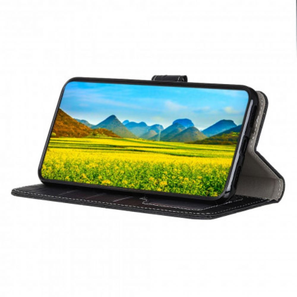Leren Hoesje voor Xiaomi Mi 11 Lite 5G NE / Mi 11 Lite 4G / 5G Folio-hoesje Krokodil Textuur