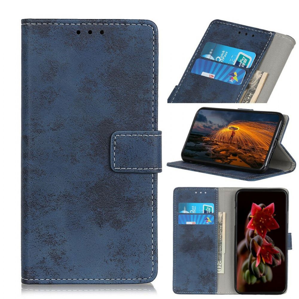 Leren Hoesje voor Alcatel 1B (2020) Vintage Kunstleer