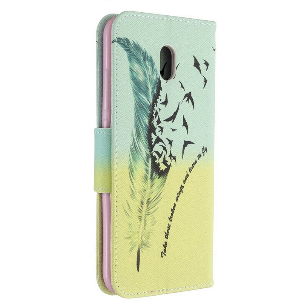 Folio-hoesje voor Xiaomi Redmi 8A Leren Vliegen