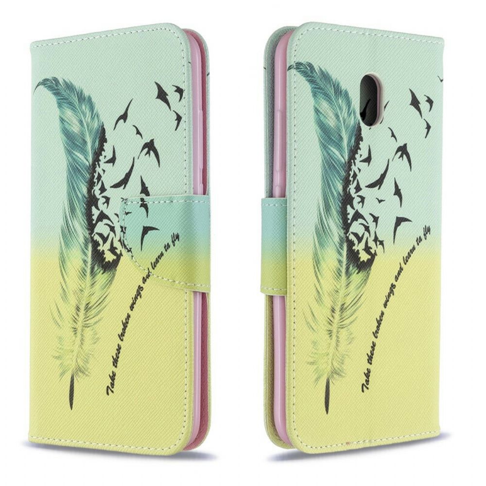 Folio-hoesje voor Xiaomi Redmi 8A Leren Vliegen