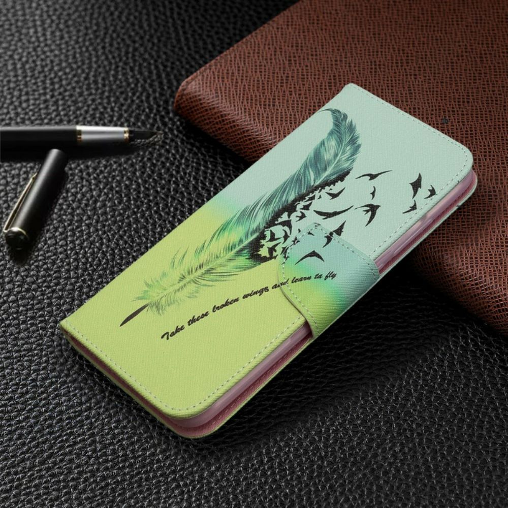 Folio-hoesje voor Xiaomi Redmi 8A Leren Vliegen