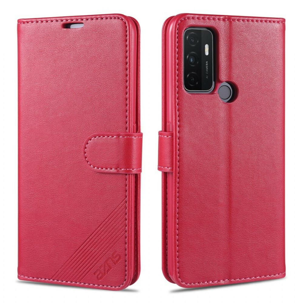 Folio-hoesje voor Oppo A53 / A53s Azns Kunstleer