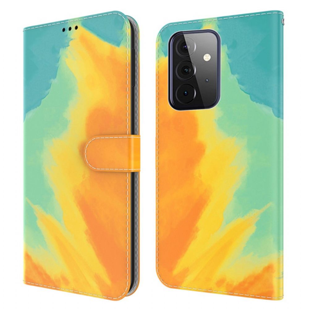 Folio-hoesje voor Samsung Galaxy A72 4G / 5G Aquarel