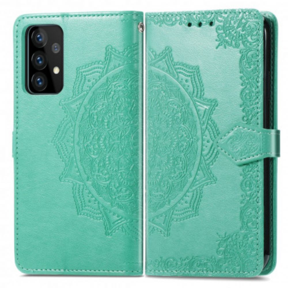 Folio-hoesje voor Samsung Galaxy A72 4G / 5G Mandala Van Middelbare Leeftijd