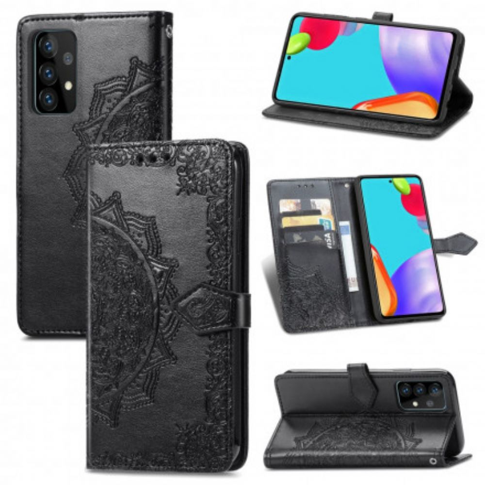 Folio-hoesje voor Samsung Galaxy A72 4G / 5G Mandala Van Middelbare Leeftijd