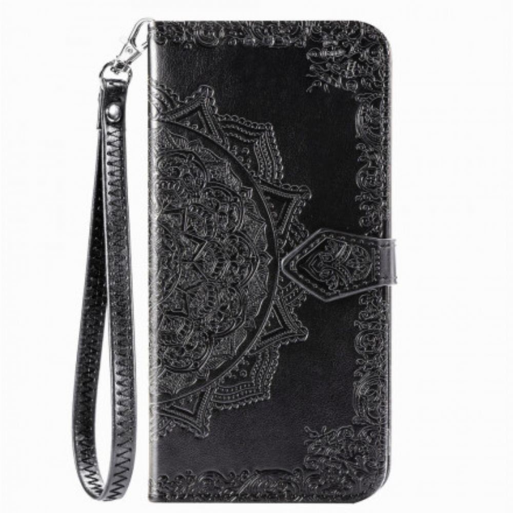 Folio-hoesje voor Samsung Galaxy A72 4G / 5G Mandala Van Middelbare Leeftijd