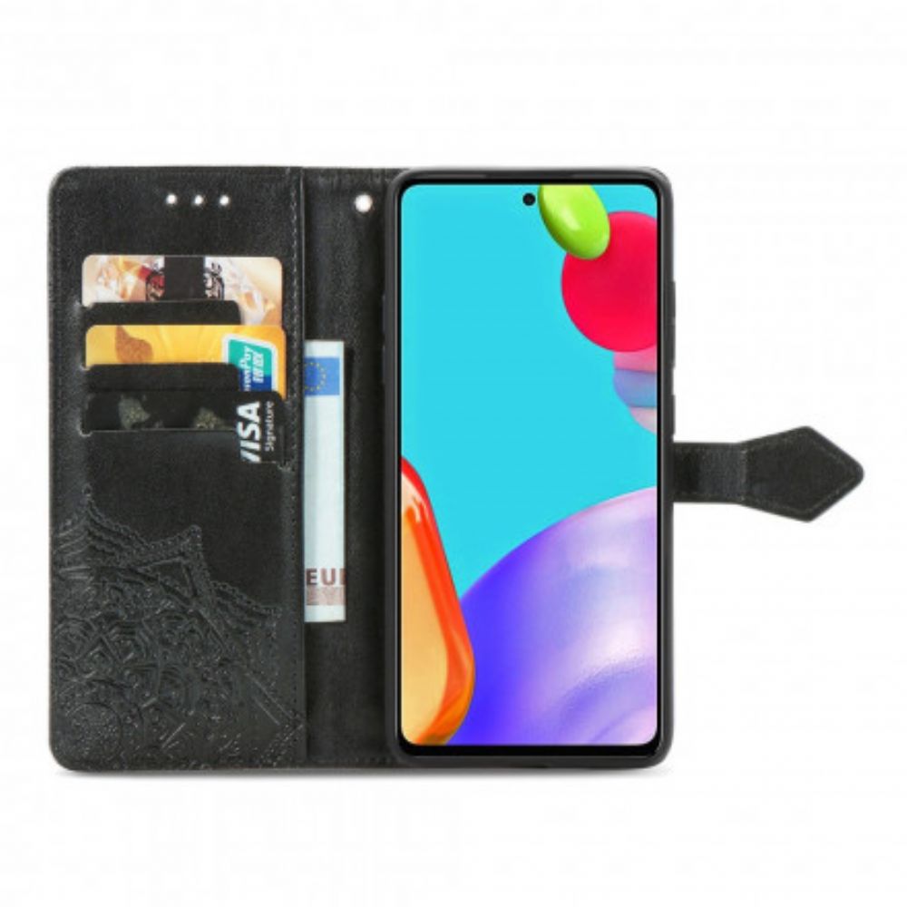 Folio-hoesje voor Samsung Galaxy A72 4G / 5G Mandala Van Middelbare Leeftijd