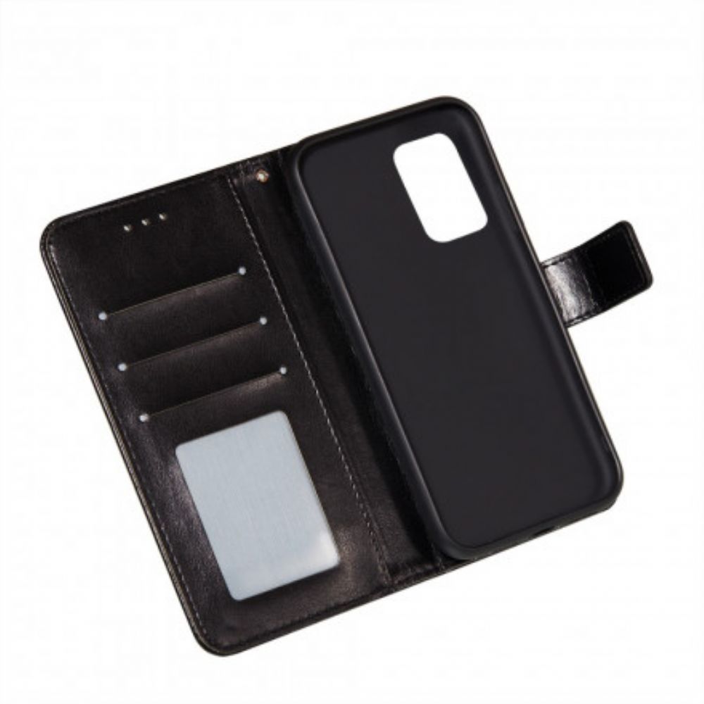 Folio-hoesje voor Samsung Galaxy A72 4G / 5G Omkeerbare Sluiting In Leerstijl