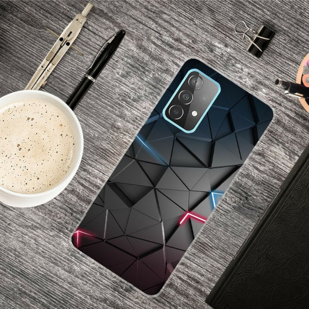 Hoesje voor Samsung Galaxy A72 4G / 5G Flexibele Geometrie