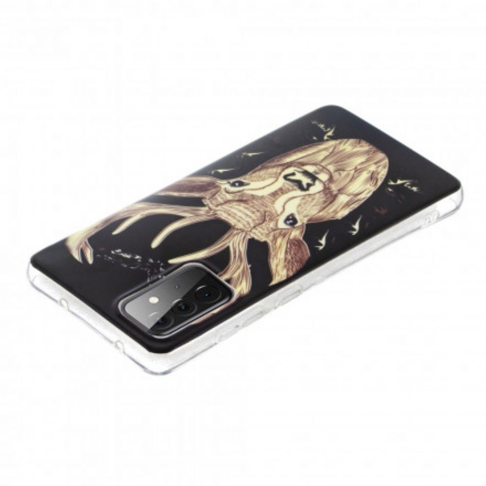 Hoesje voor Samsung Galaxy A72 4G / 5G Fluorescerend Majestueus Hert