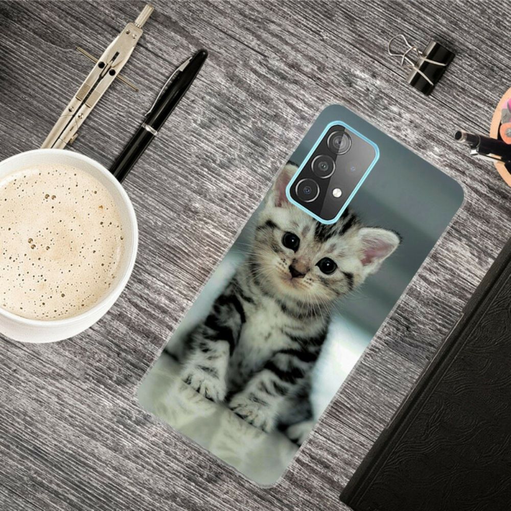 Hoesje voor Samsung Galaxy A72 4G / 5G Kitten Kitten