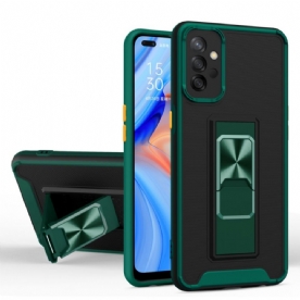 Hoesje voor Samsung Galaxy A72 4G / 5G Tweekleuren Verwijderbare Ondersteuning
