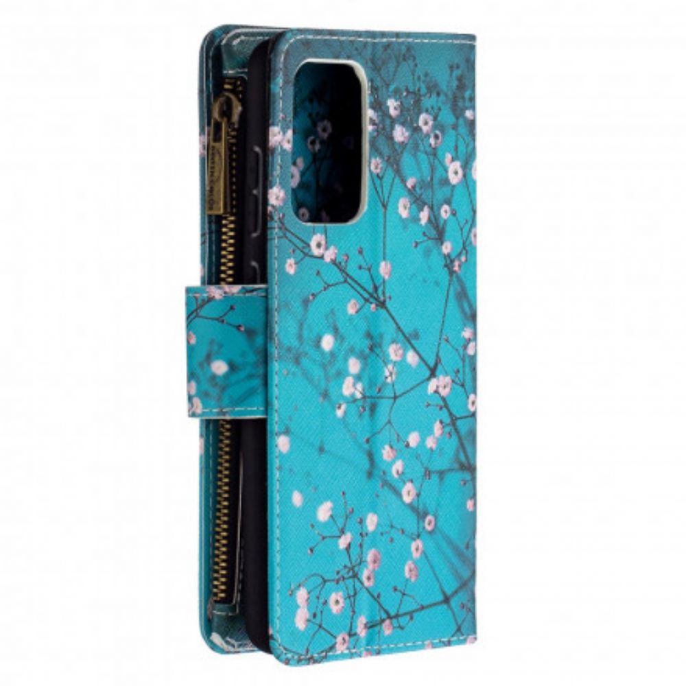 Leren Hoesje voor Samsung Galaxy A72 4G / 5G Zip Boomzak