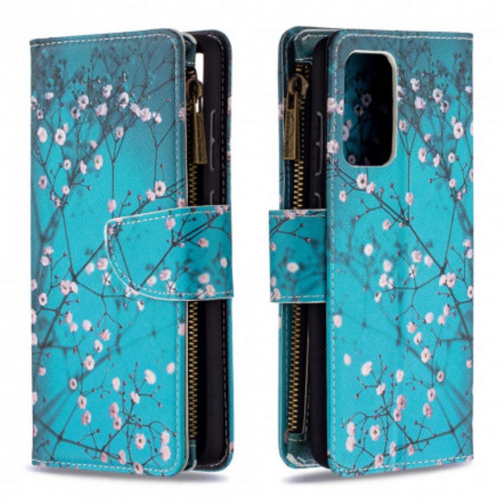 Leren Hoesje voor Samsung Galaxy A72 4G / 5G Zip Boomzak