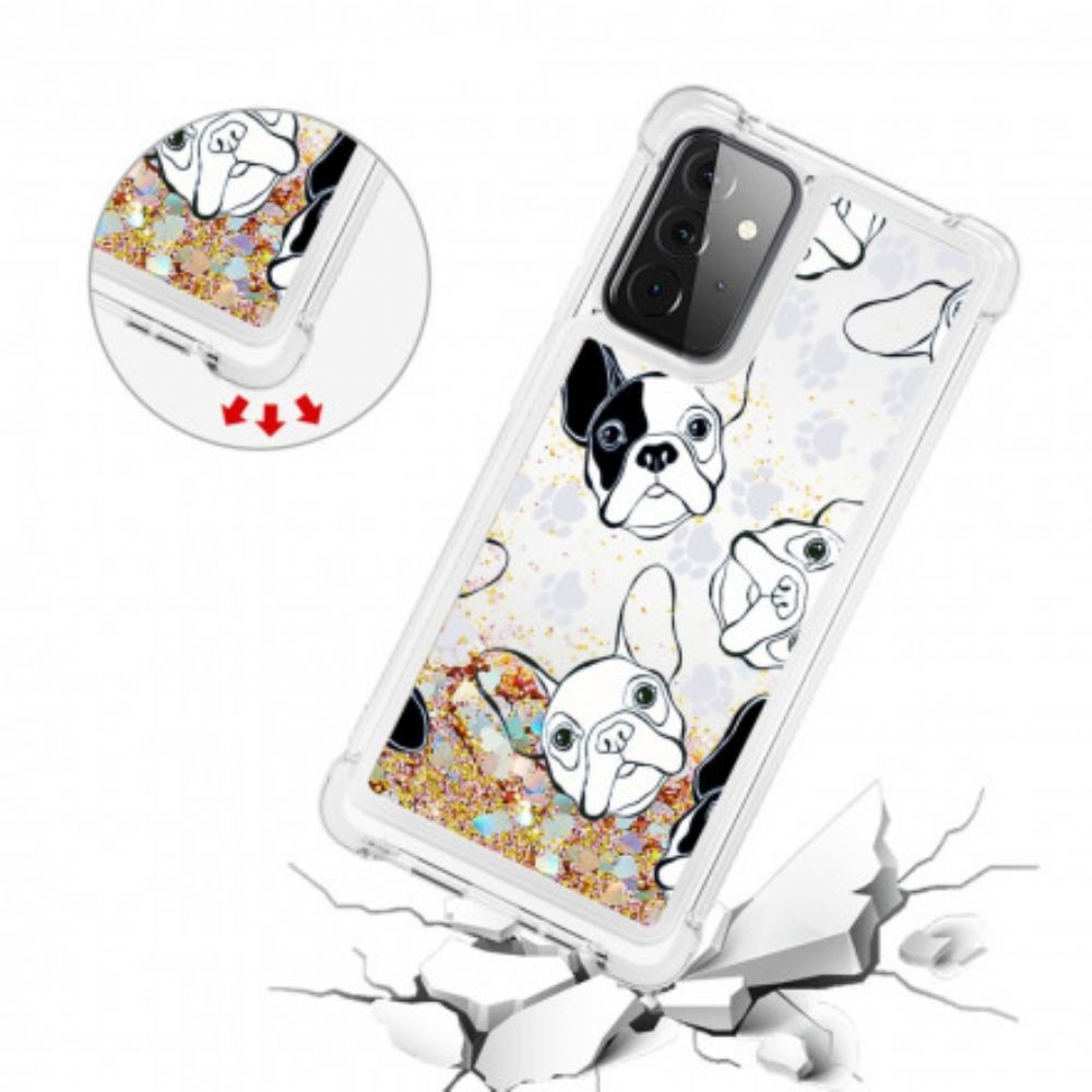 Telefoonhoesje voor Samsung Galaxy A72 4G / 5G Meneer Glitterhond