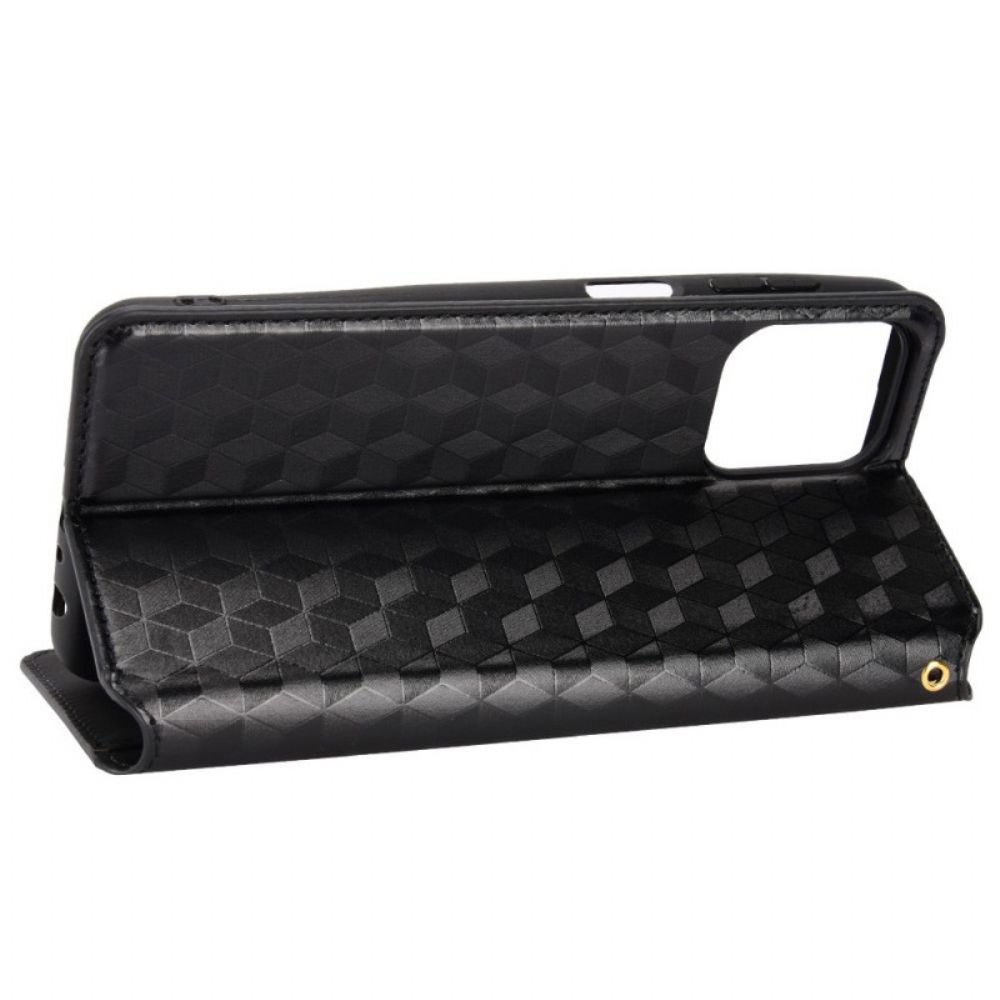 Bescherming Hoesje voor Samsung Galaxy M53 5G Folio-hoesje 3d-kubussen