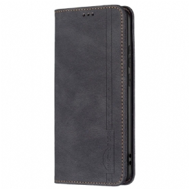 Bescherming Hoesje voor Samsung Galaxy M53 5G Folio-hoesje Binfen Kleur Rfid Leereffect