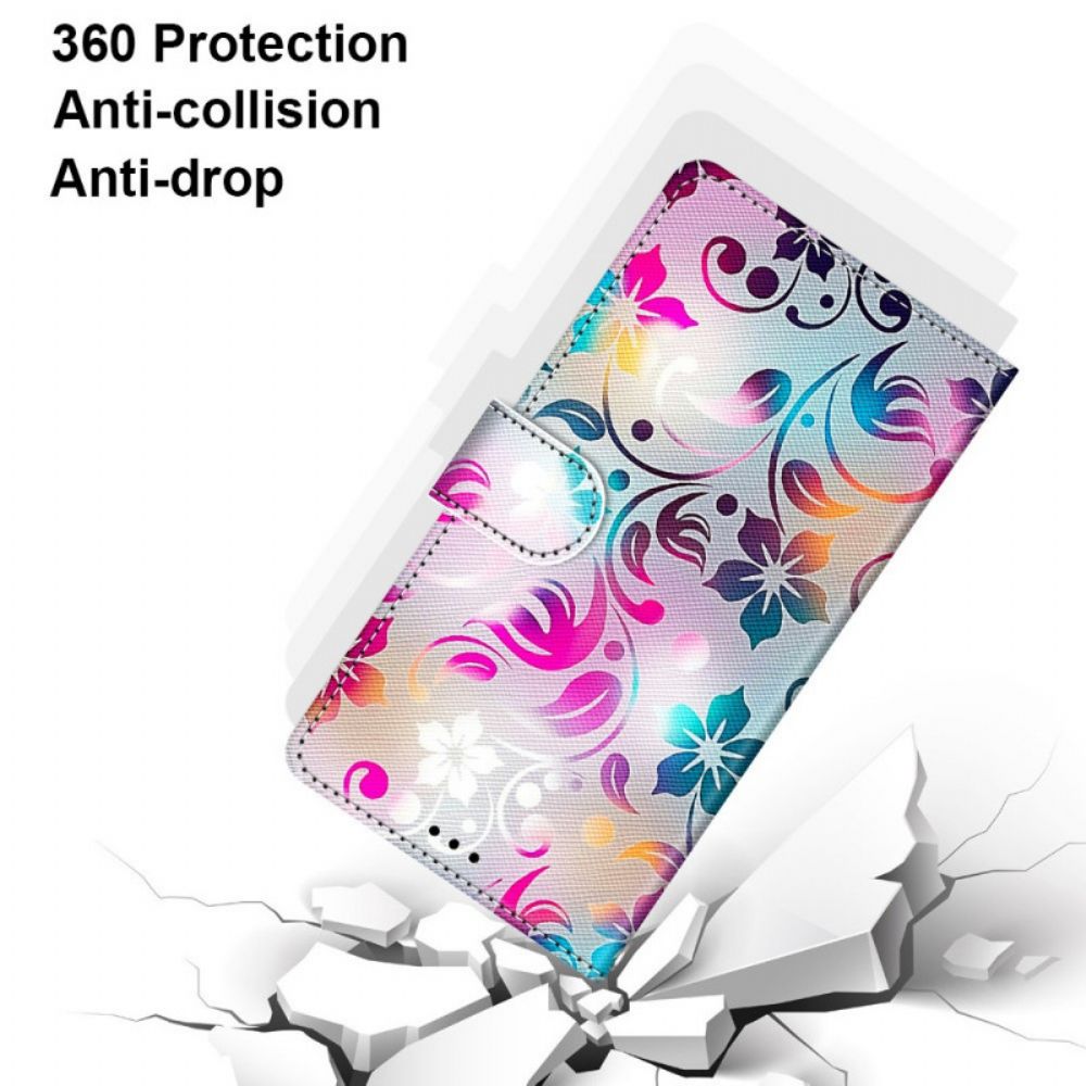 Flip Case voor Samsung Galaxy M53 5G Grafiek Met Lanyard
