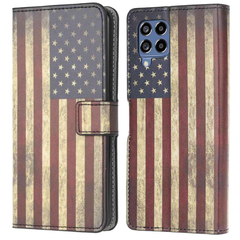 Folio-hoesje voor Samsung Galaxy M53 5G Aquarel Hond