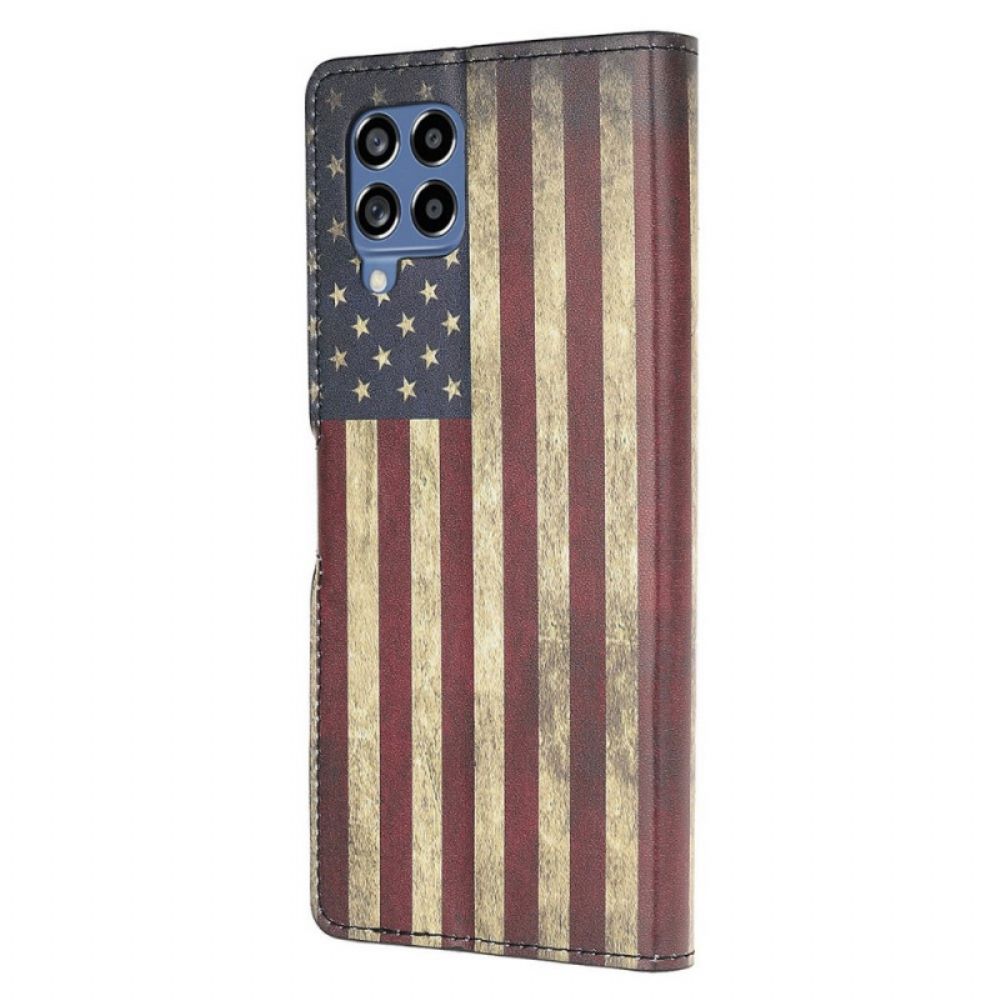 Folio-hoesje voor Samsung Galaxy M53 5G Aquarel Hond