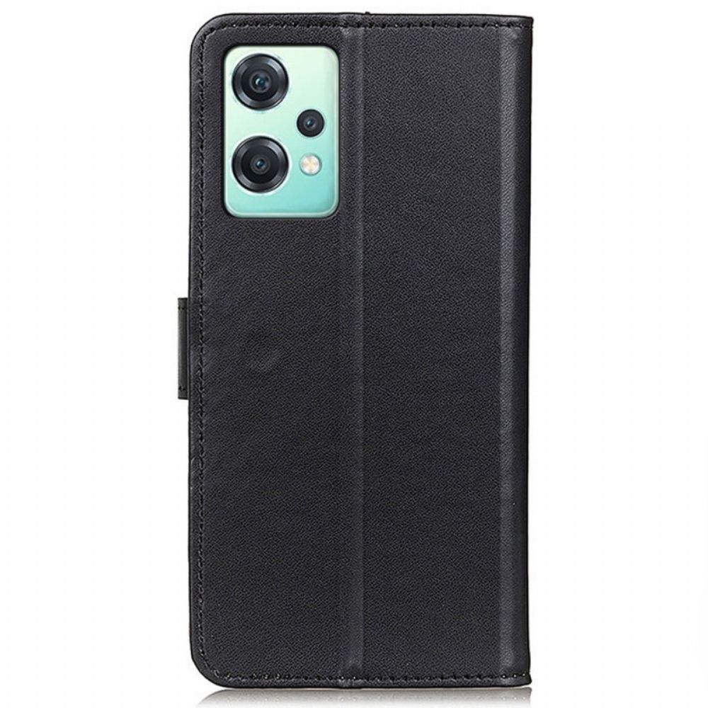 Folio-hoesje voor Samsung Galaxy M53 5G Eenvoudig Kunstleer