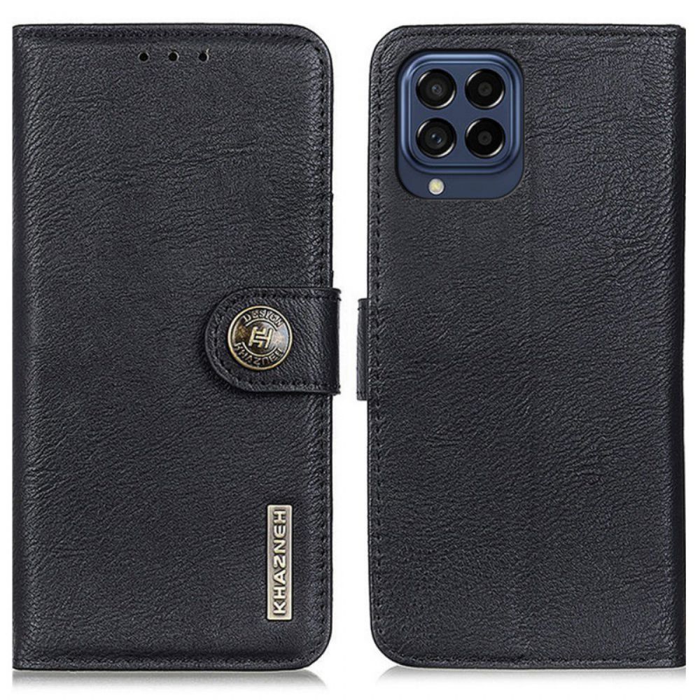 Folio-hoesje voor Samsung Galaxy M53 5G Imitatieleer Khazneh