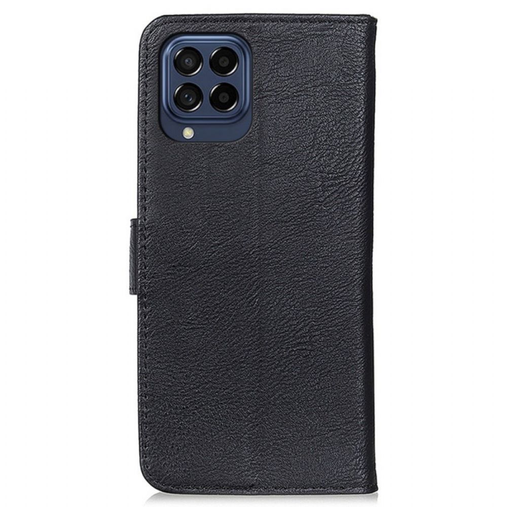 Folio-hoesje voor Samsung Galaxy M53 5G Imitatieleer Khazneh