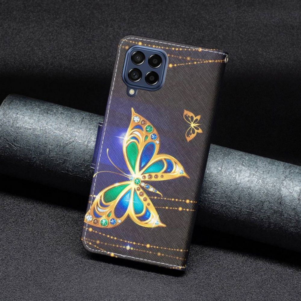 Folio-hoesje voor Samsung Galaxy M53 5G Koninklijke Vlinder