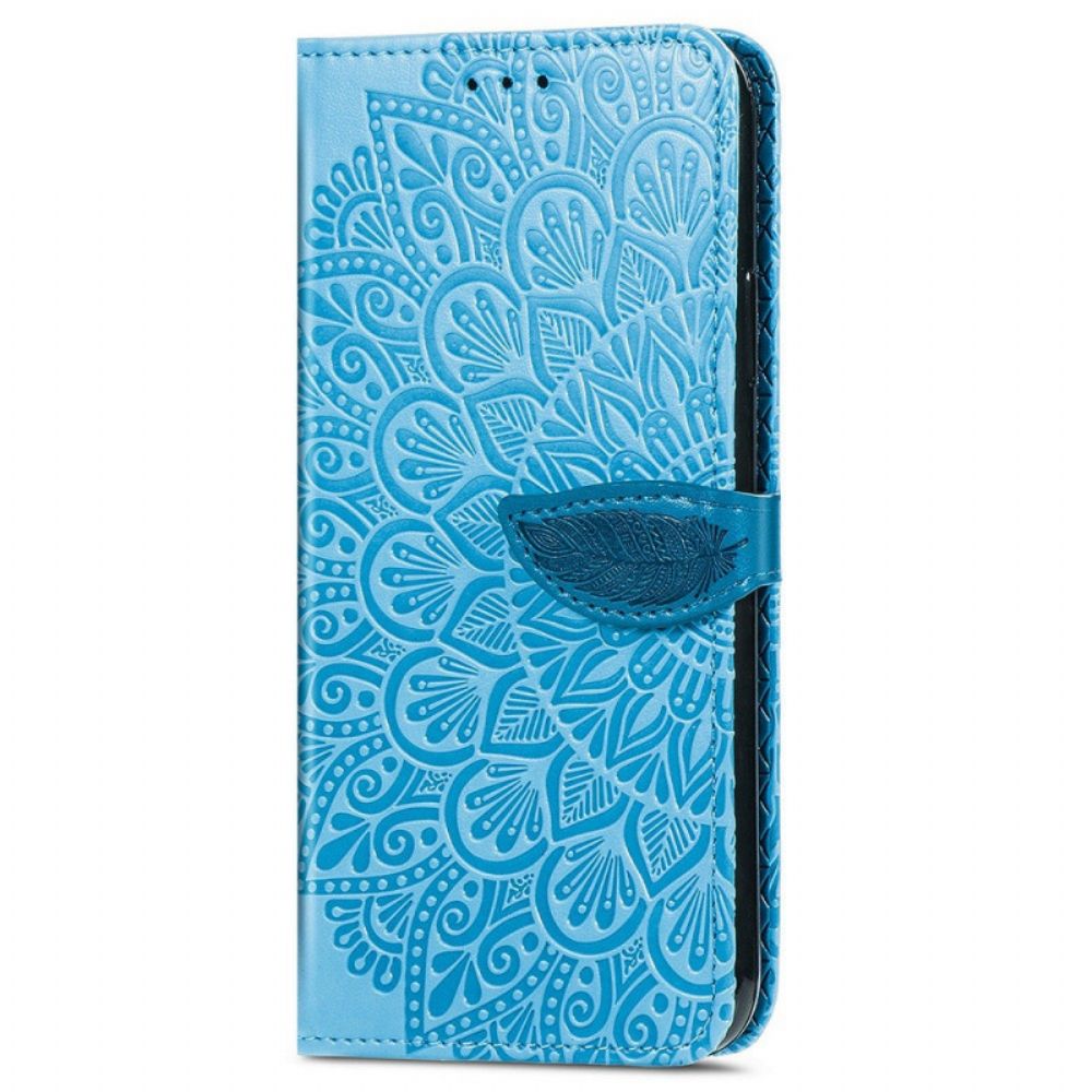 Folio-hoesje voor Samsung Galaxy M53 5G Tribale Bladeren