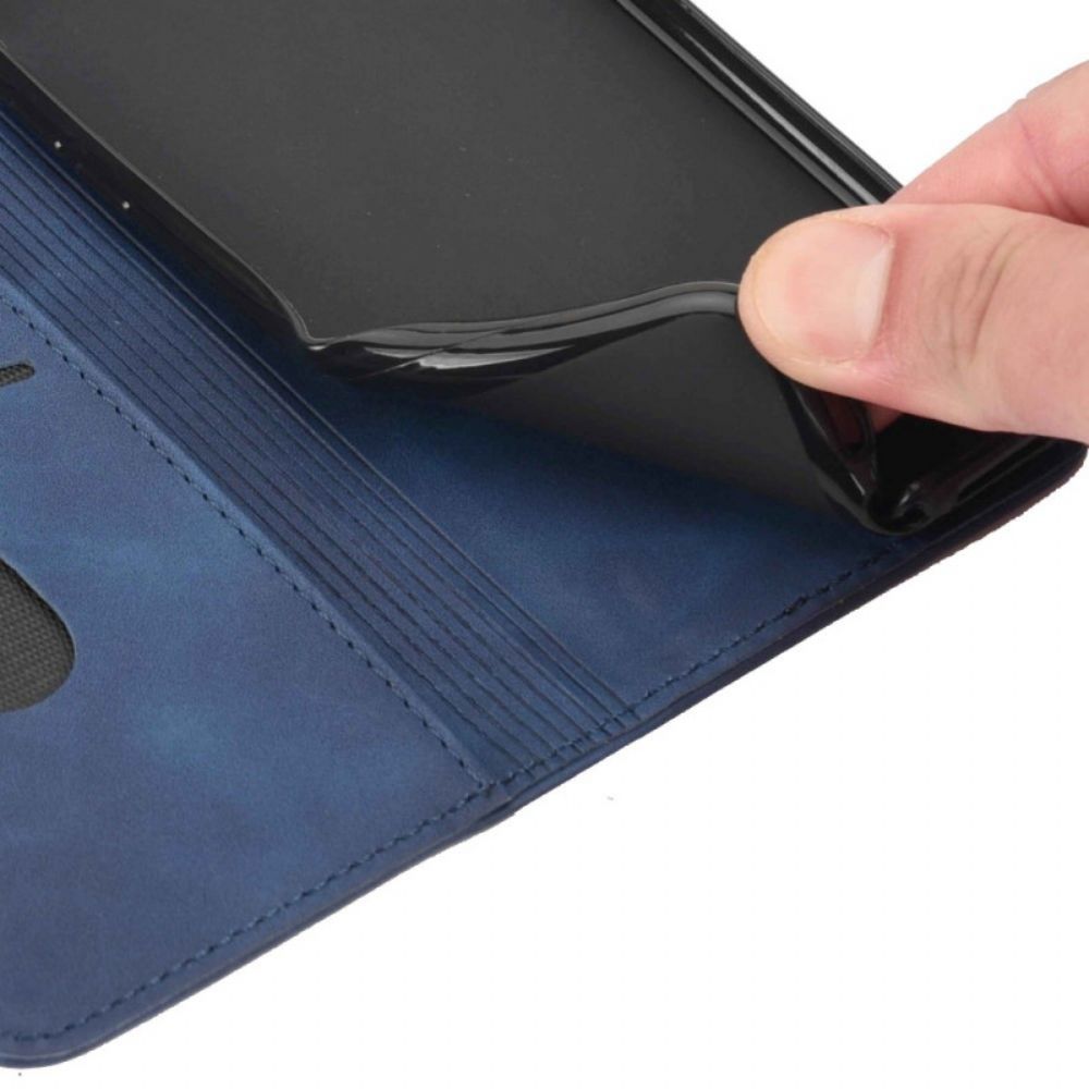 Folio-hoesje voor Samsung Galaxy M53 5G Tweekleurige Elegantie