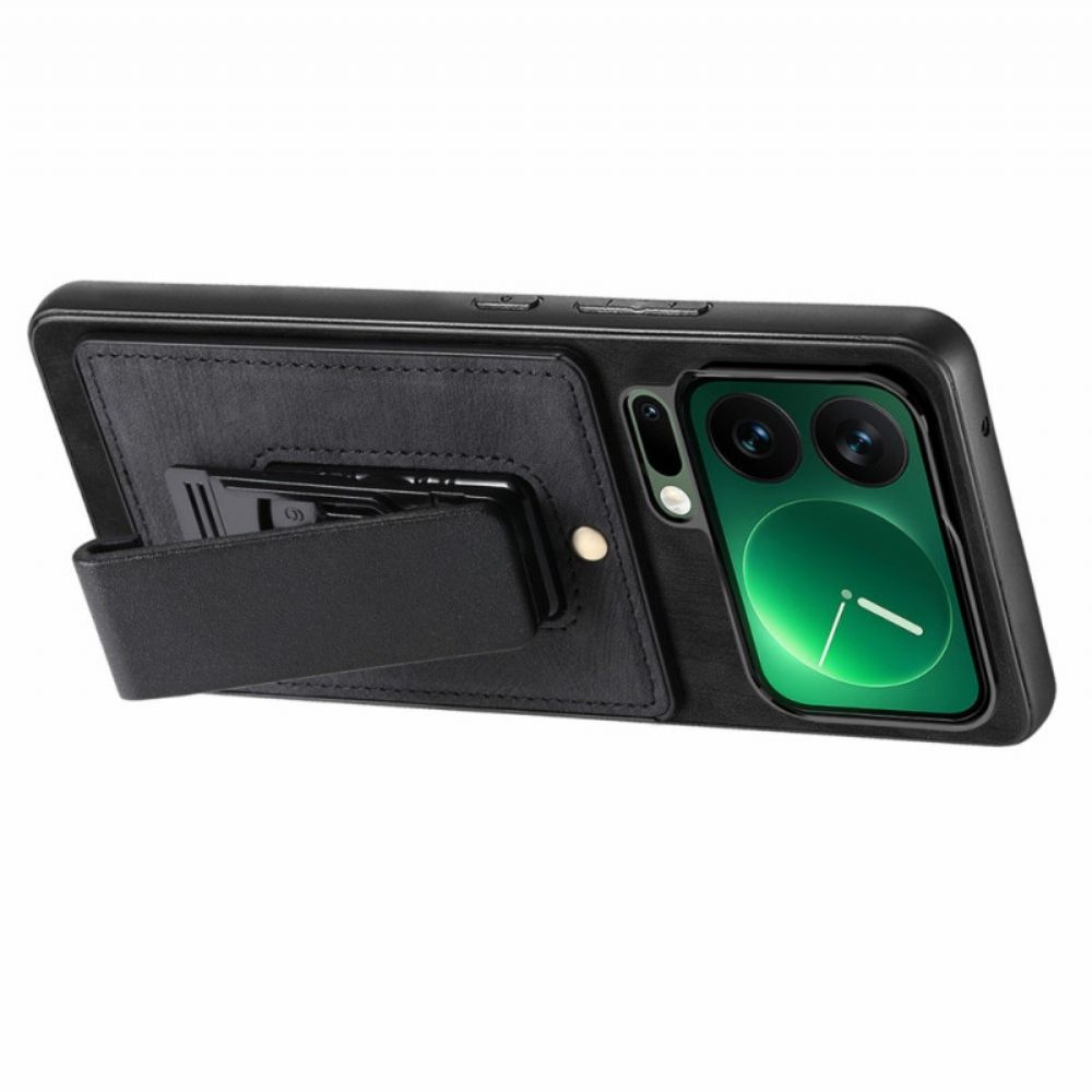 Case Hoesje Xiaomi 17 Pro Max Telefoonhoesje Riemclip En Geïntegreerde Standaard