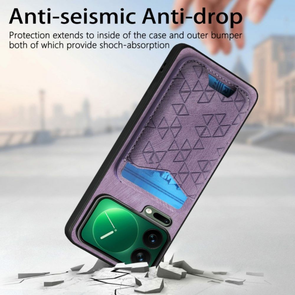 Cover Hoesje Xiaomi 17 Pro Max Telefoonhoesje Kaarthouder En Verstelbare Standaard