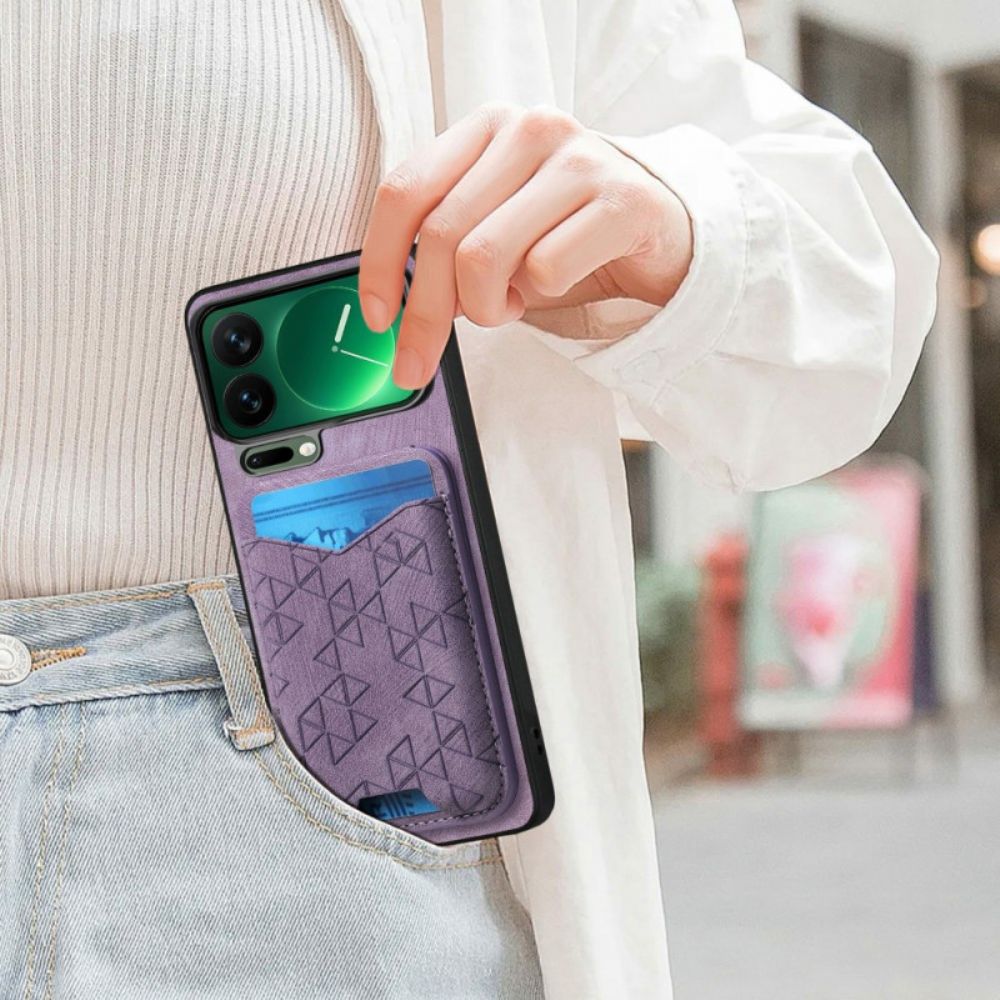 Cover Hoesje Xiaomi 17 Pro Max Telefoonhoesje Kaarthouder En Verstelbare Standaard