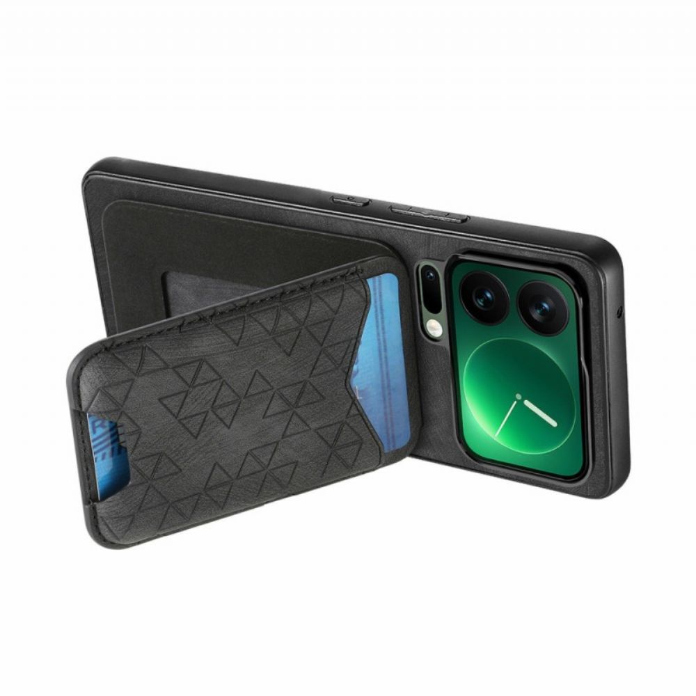 Cover Hoesje Xiaomi 17 Pro Max Telefoonhoesje Kaarthouder En Verstelbare Standaard