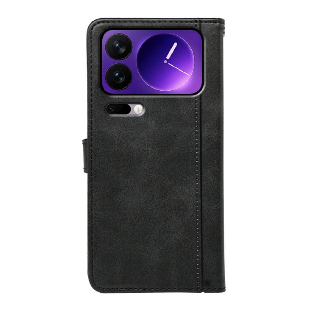 Flip Case Leren Xiaomi 17 Pro Max Bies
