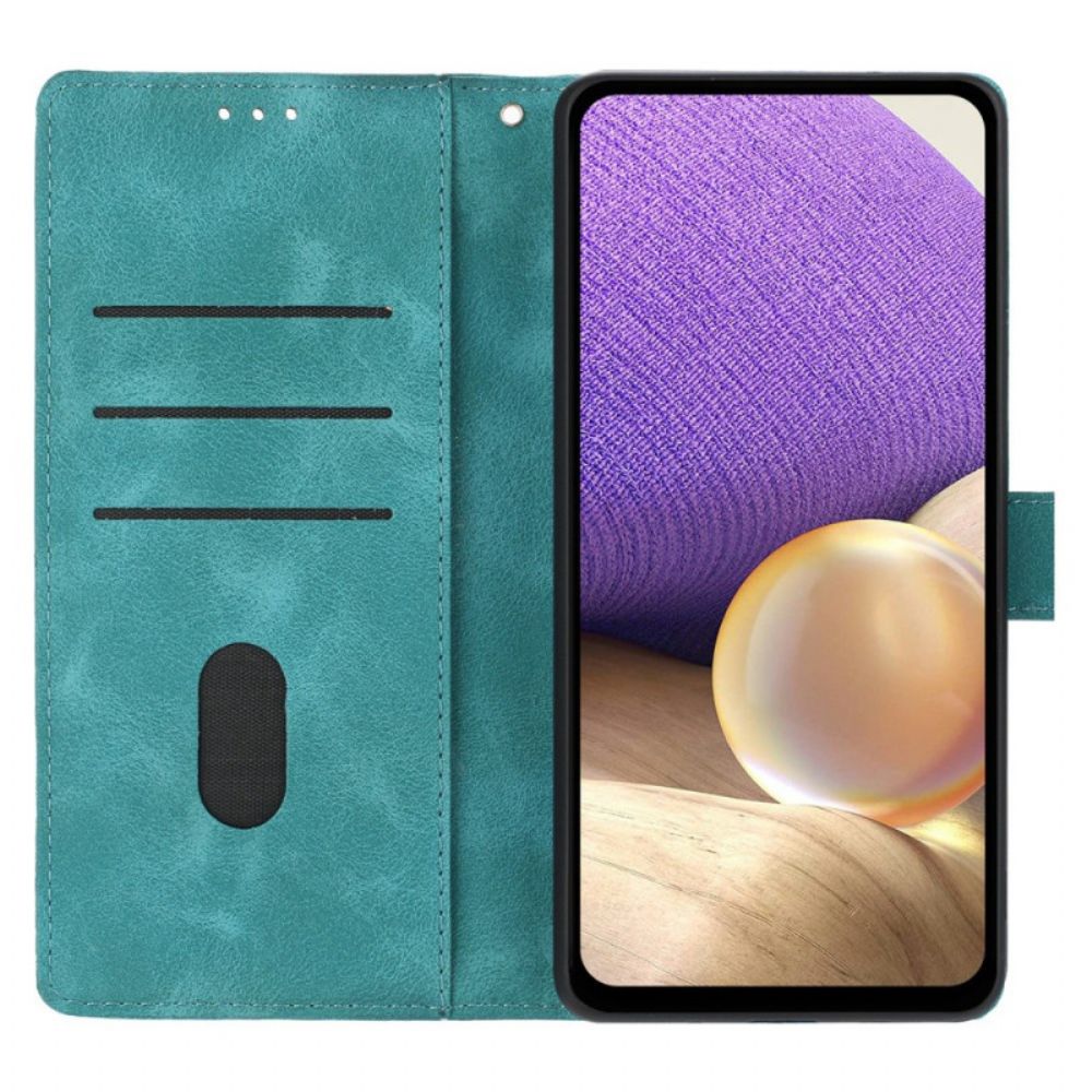 Flip Case Leren Xiaomi 17 Pro Max Driehoekspatroon