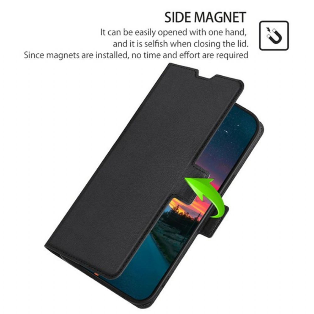 Flip Case Leren Xiaomi 17 Pro Max Dubbele Sluiting Van Imitatieleer