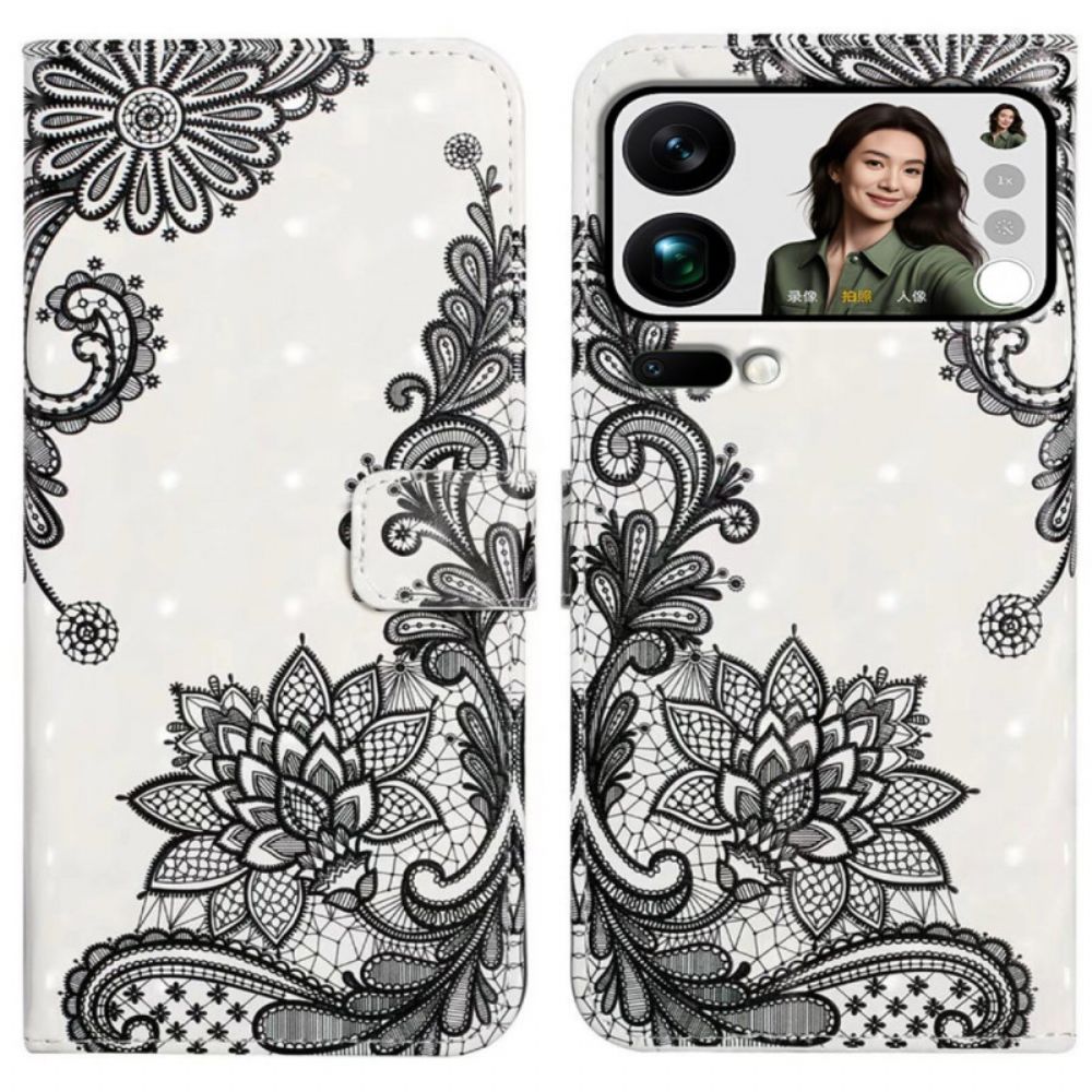 Flip Case Leren Xiaomi 17 Pro Max Kant