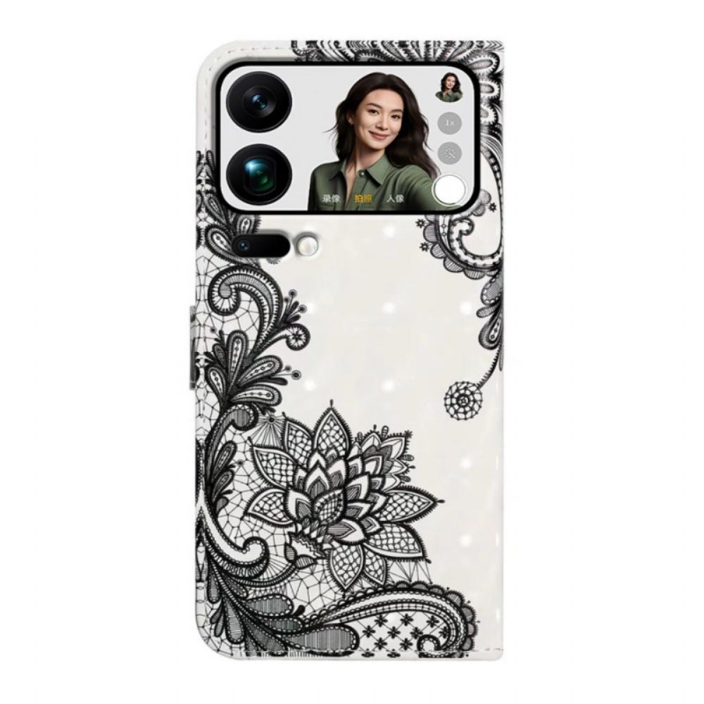 Flip Case Leren Xiaomi 17 Pro Max Kant