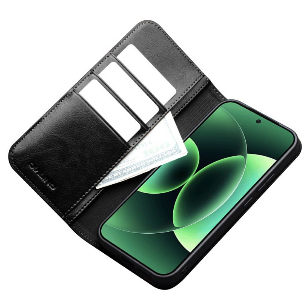 Folio-hoesje Voor Xiaomi 17 Pro Max Echt Leer Van Qialino