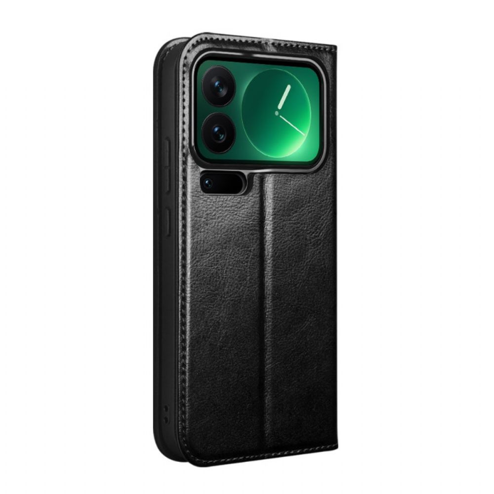 Folio-hoesje Voor Xiaomi 17 Pro Max Echt Leer Van Qialino