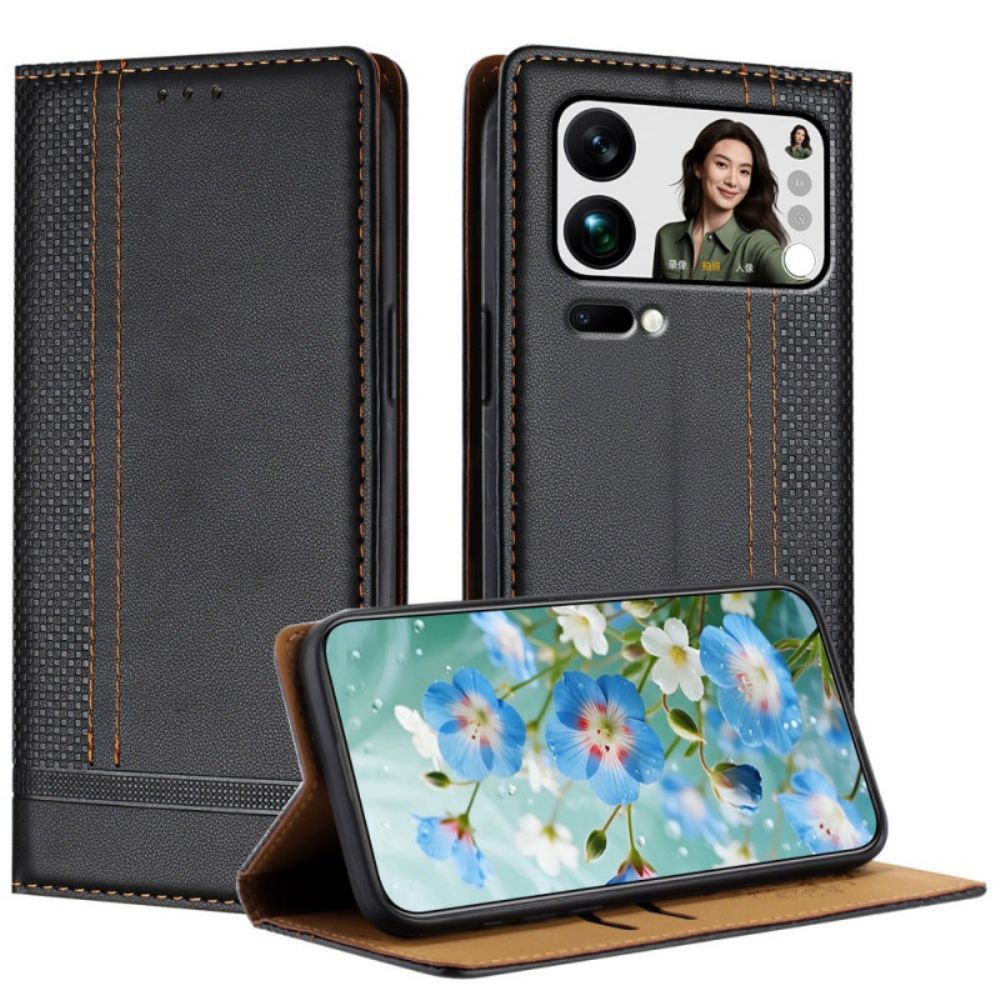 Folio-hoesje Voor Xiaomi 17 Pro Max Stiksels