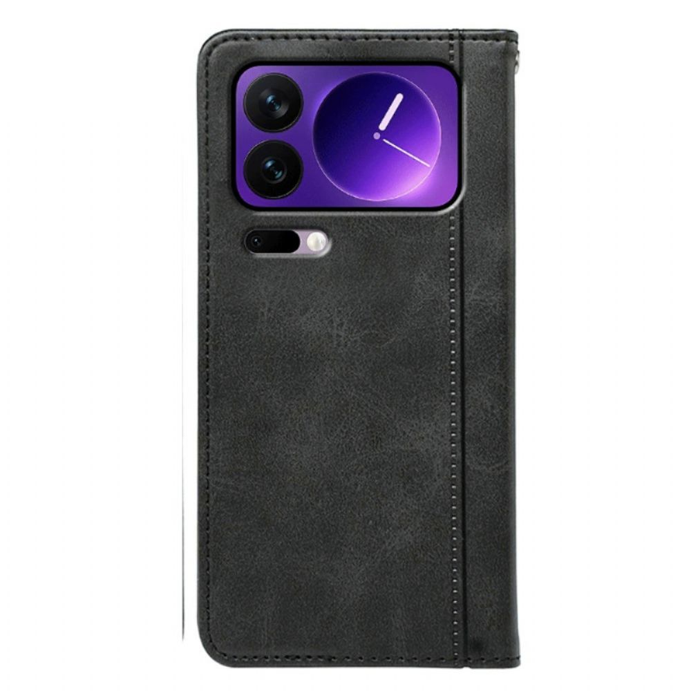 Folio-hoesje Xiaomi 17 Pro Max Bies Bescherming Hoesje