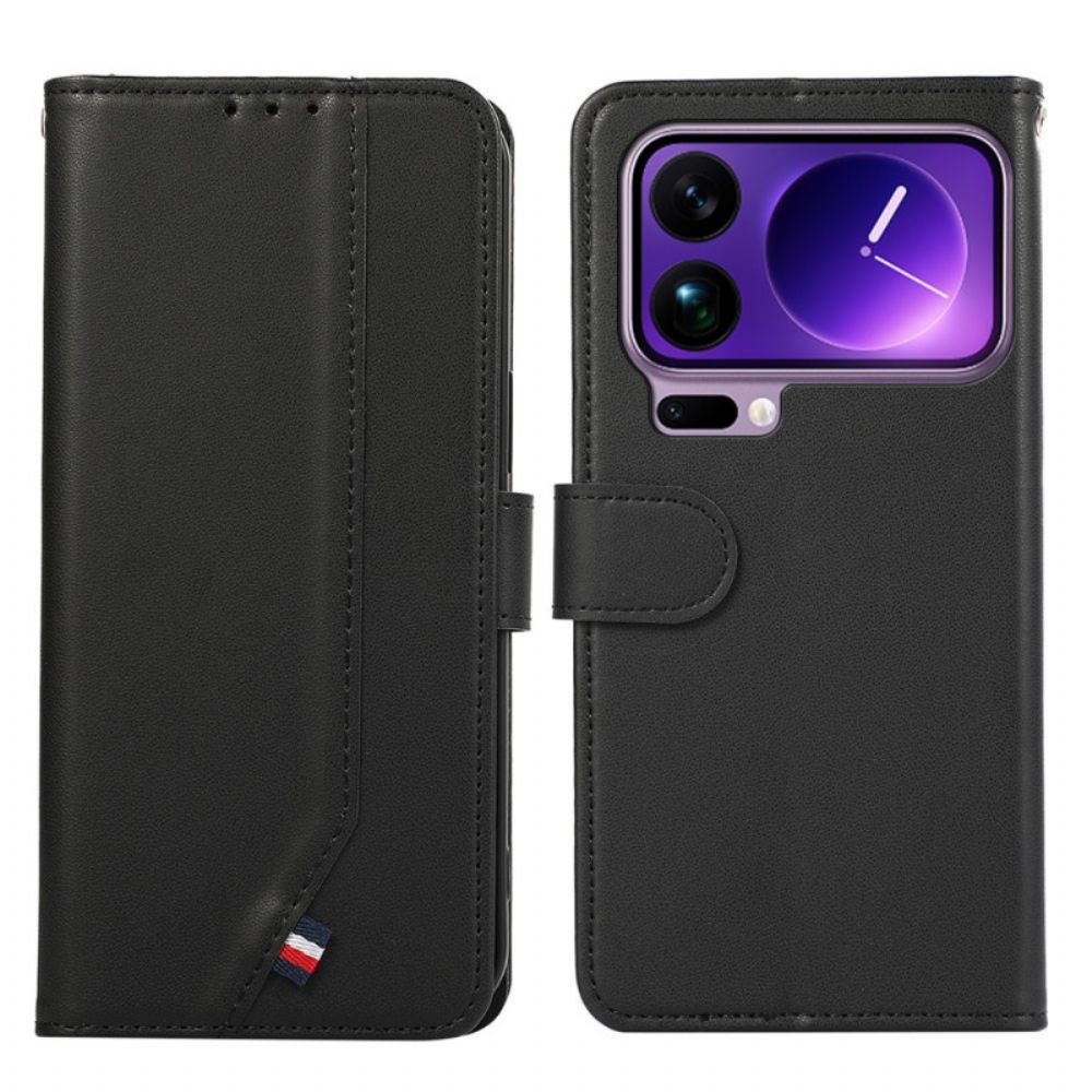 Folio-hoesje Xiaomi 17 Pro Max Telefoonhoesje Rfid-blokkerende Leren Flipcase